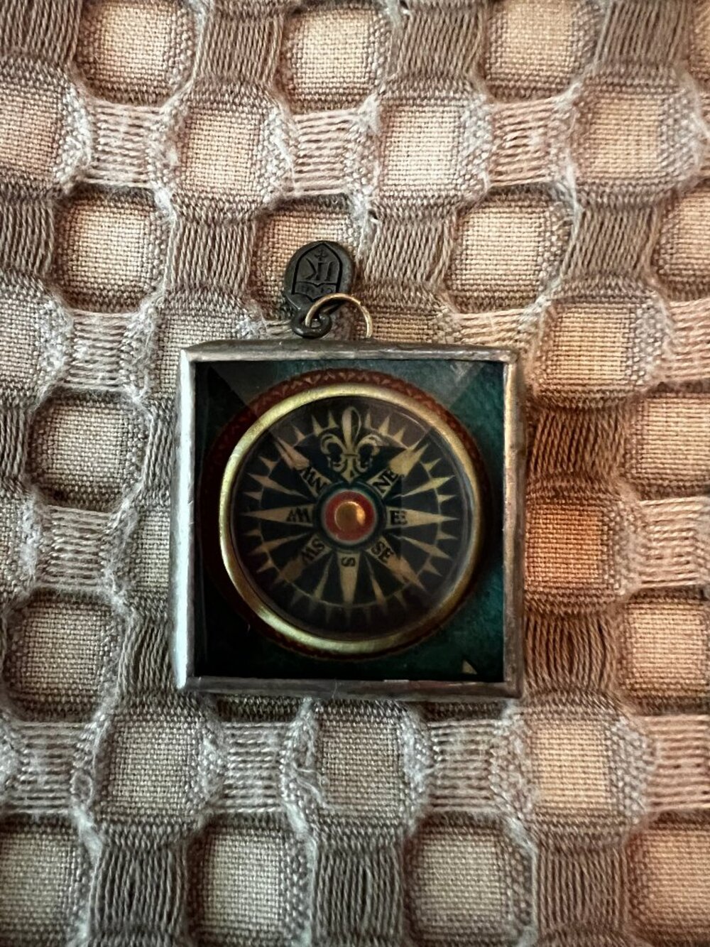 Jewel Kade Compass Rose Necklace Charm